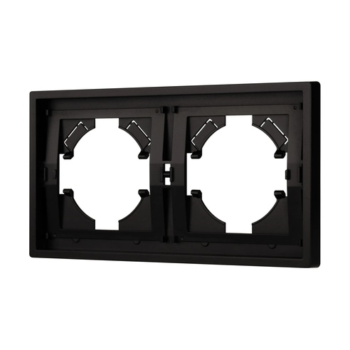 Рамка пластиковая FRM-TENDO-PL-2-BK (Arlight, -)