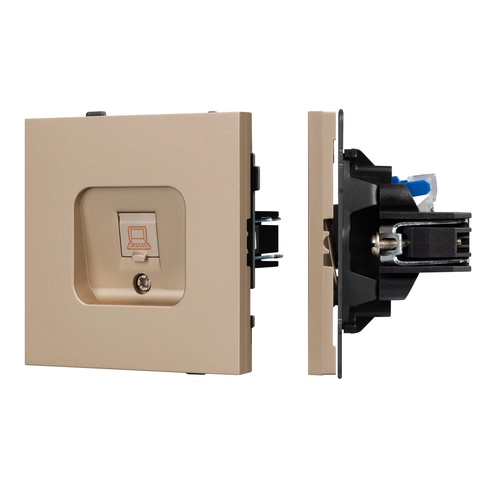 Механизм компьютерной розетки SCT-TENDO-MPC1-PL-GD (RJ-45, CAT6) (Arlight, -)