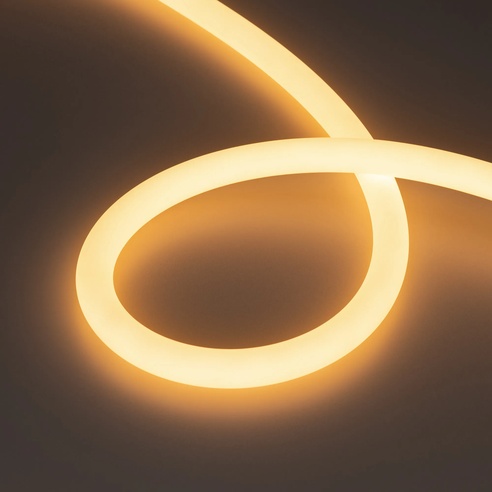 Лента светодиодная герметичная MOONLIGHT-TOP-A336-D18mm 24V Warm2700 360deg (14.4 W/m, IP65, 2835, 5m, wire x1) (Arlight, Вывод прямой, 3 года)