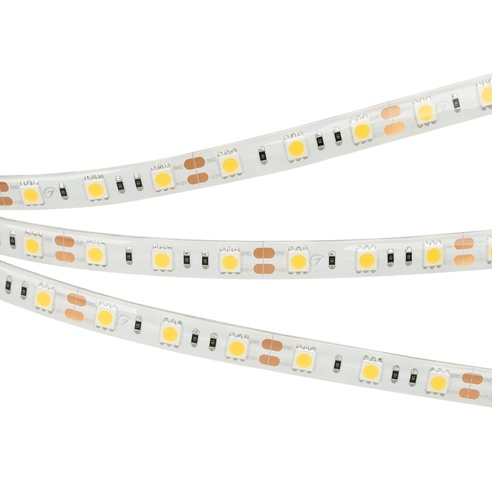 Лента светодиодная RTW 2-5000SE 12V White 2x (5060, 300 LED, LUX) (Arlight, 14.4 Вт/м, IP65)