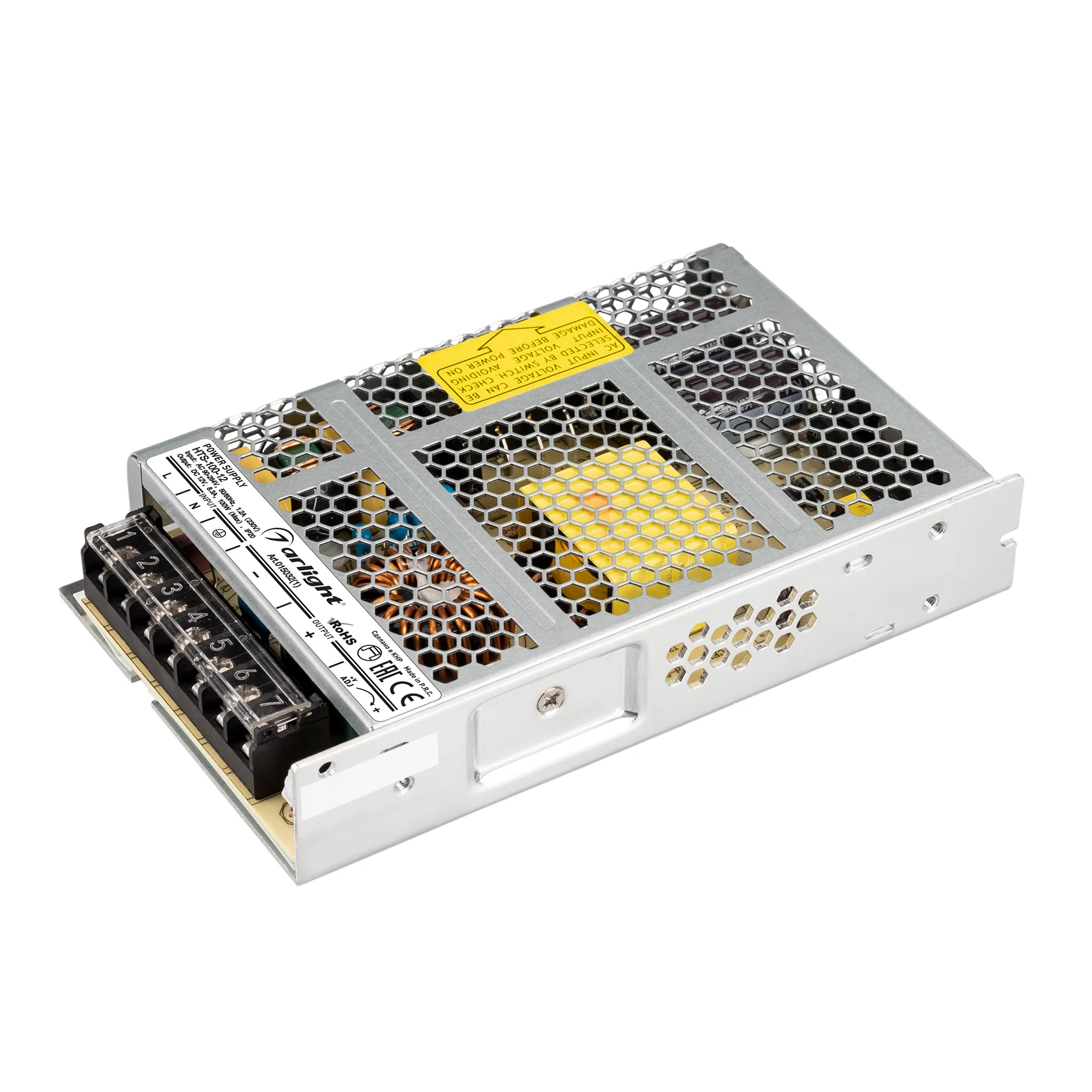 Блок питания HTS-100-12 (12V, 8.3A, 100W) (Arlight, IP20 Сетка, 3 года) - изображение товара