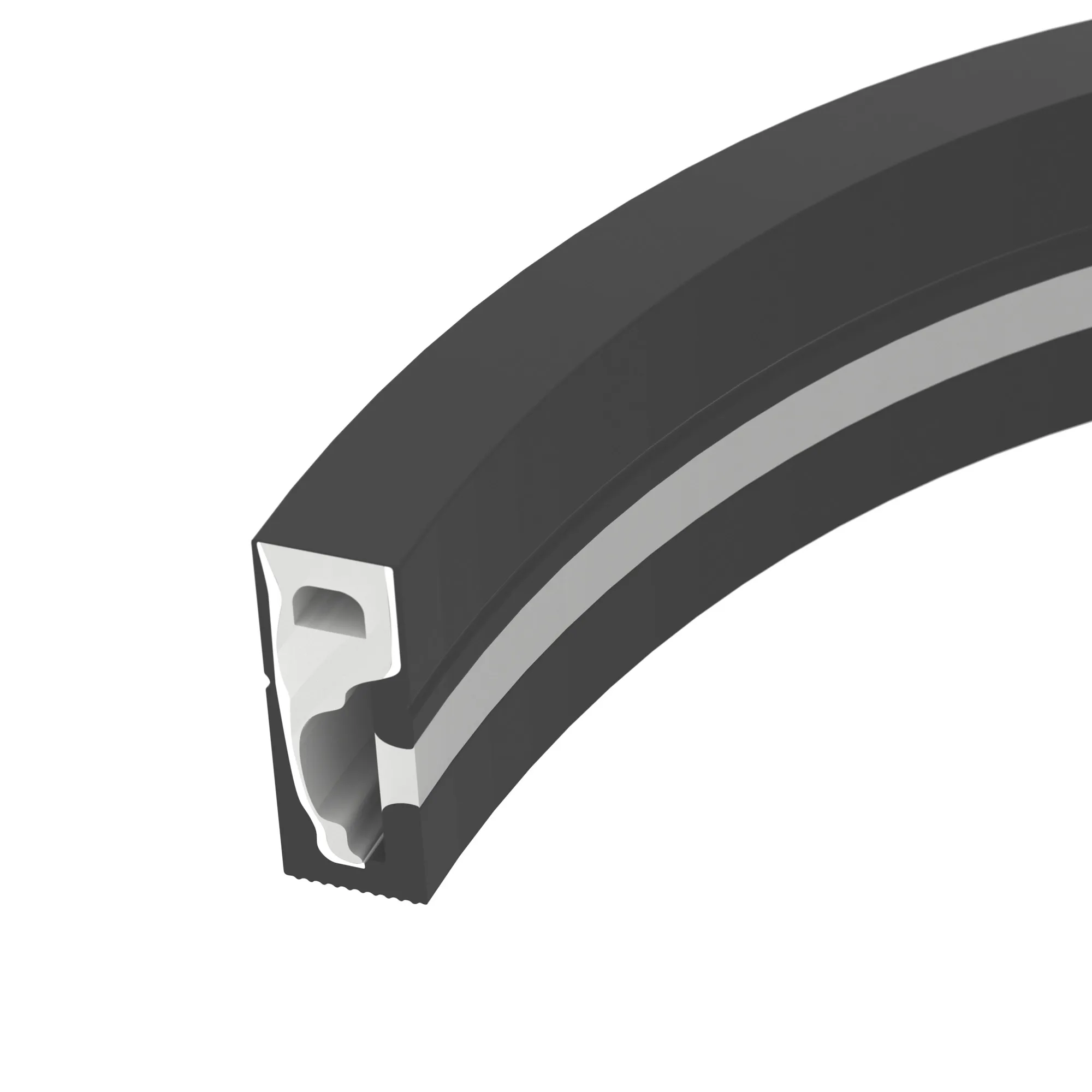 Силиконовый профиль WPH-FLEX-0616-SIDE-S9-5m FULL BLACK (Arlight, Силикон) - изображение товара