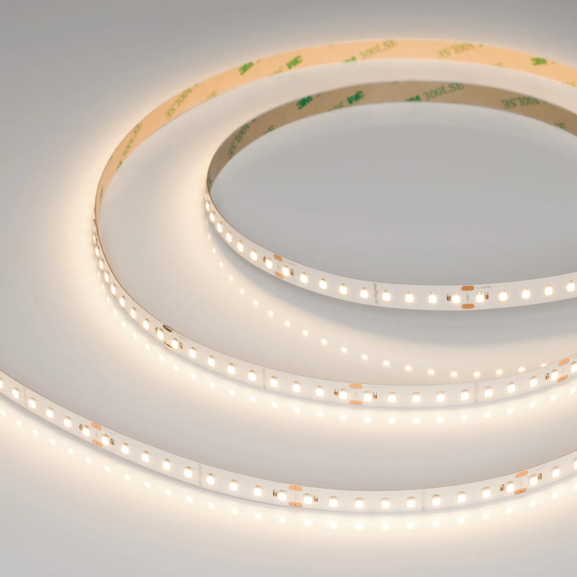 Лента светодиодная UL-A126-10mm 24V Warm3000 (8 W/m, IP20, 5m) (Arlight, высок.эфф.165 лм/Вт) - изображение товара