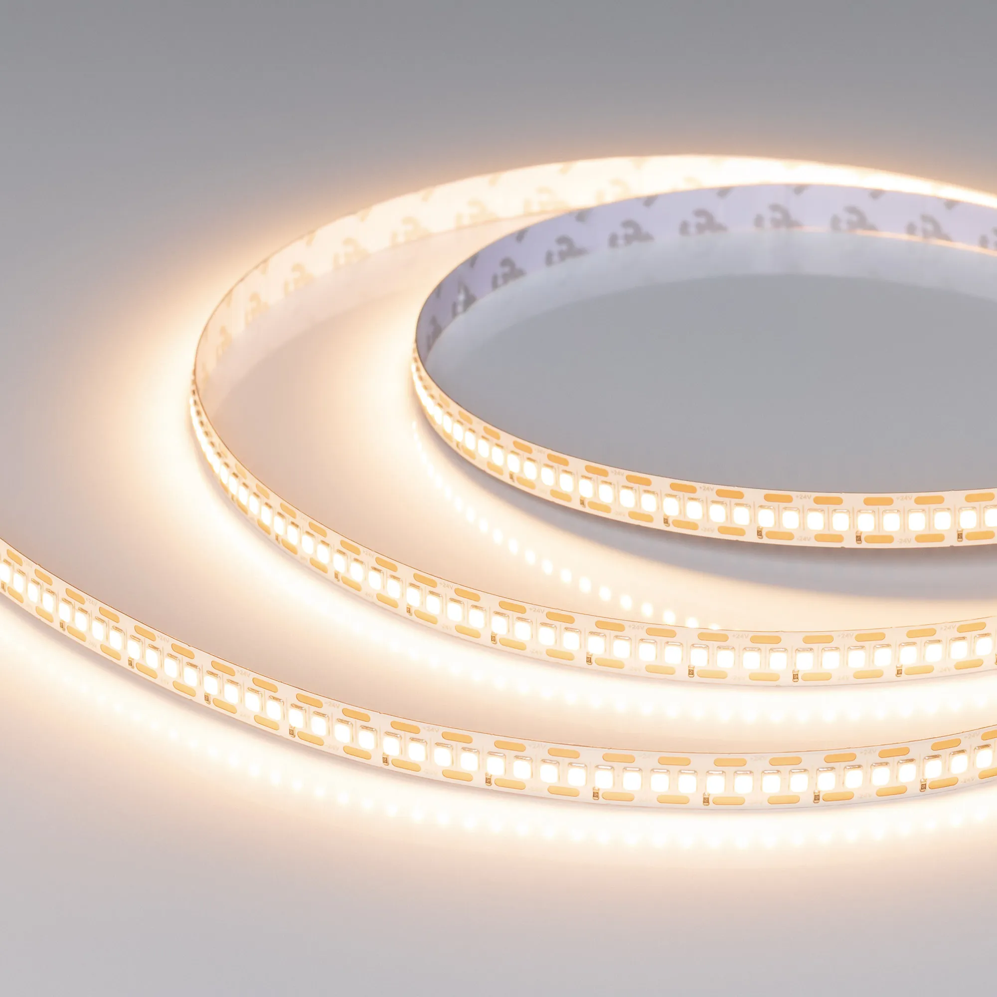 Лента FC-A240-10mm 24V Warm3000-CX1 (24 W/m, IP20, 5m) (Arlight, резка 1 светодиод)