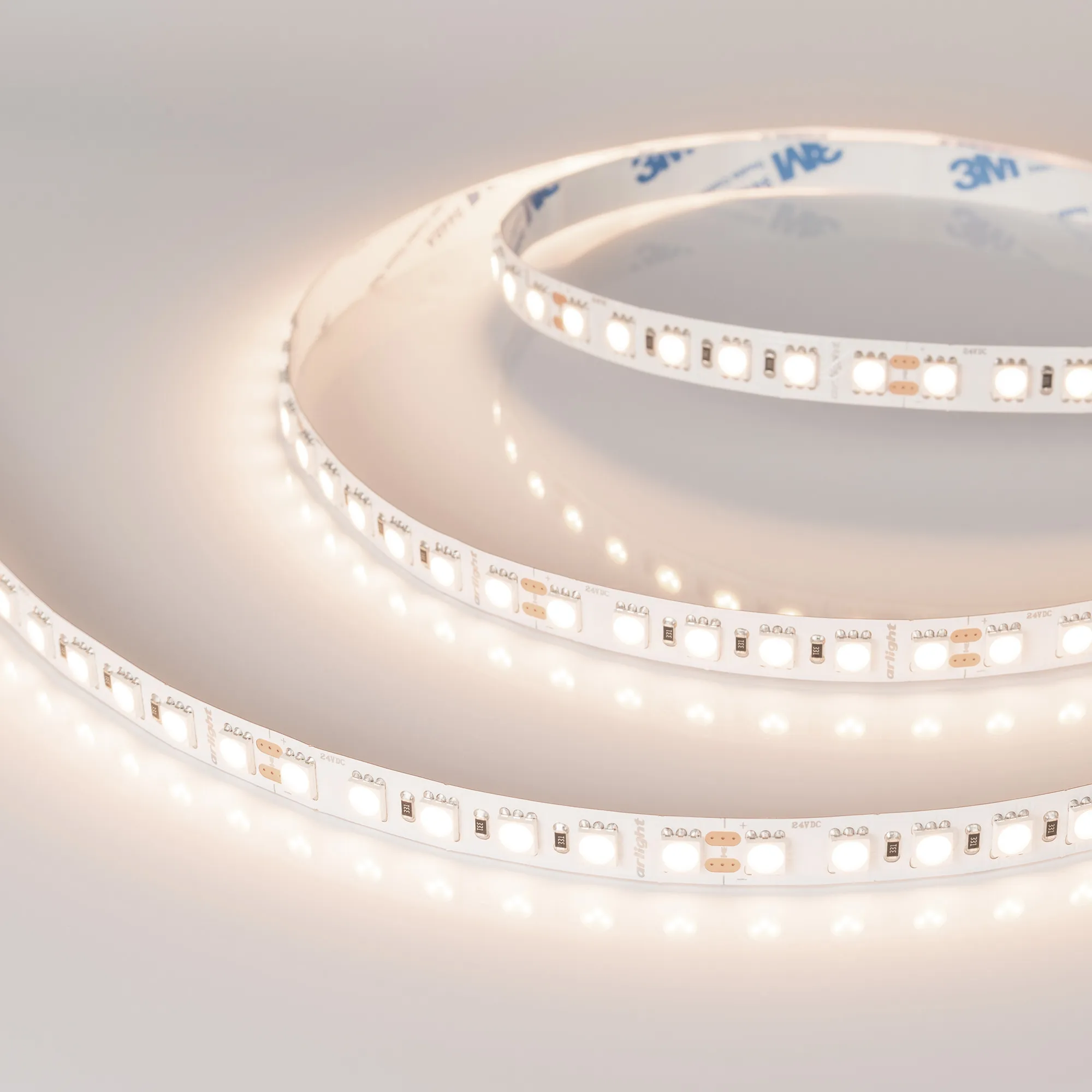 Лента светодиодная RT-B96-10mm 24V Warm3500 (23 W/m, IP20, 5060, 5m) (Arlight, Открытый) - изображение товара