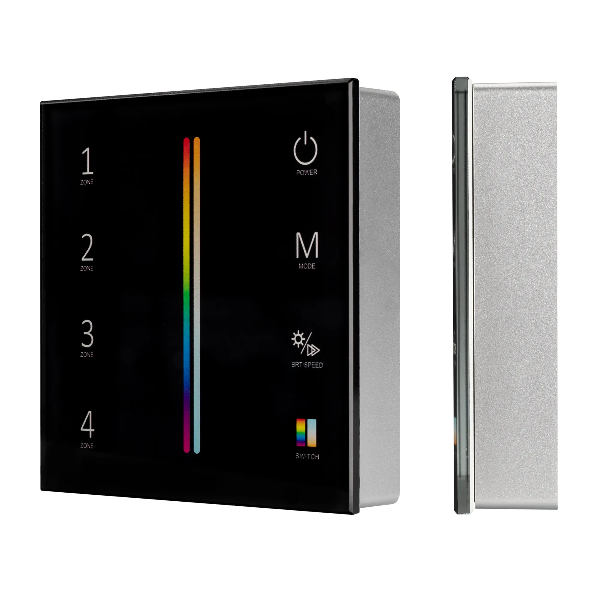 Панель Sens SMART-P55-MULTI Black (3V, 4 зоны, 2.4G) (Arlight, IP20 Пластик, 5 лет) - изображение товара