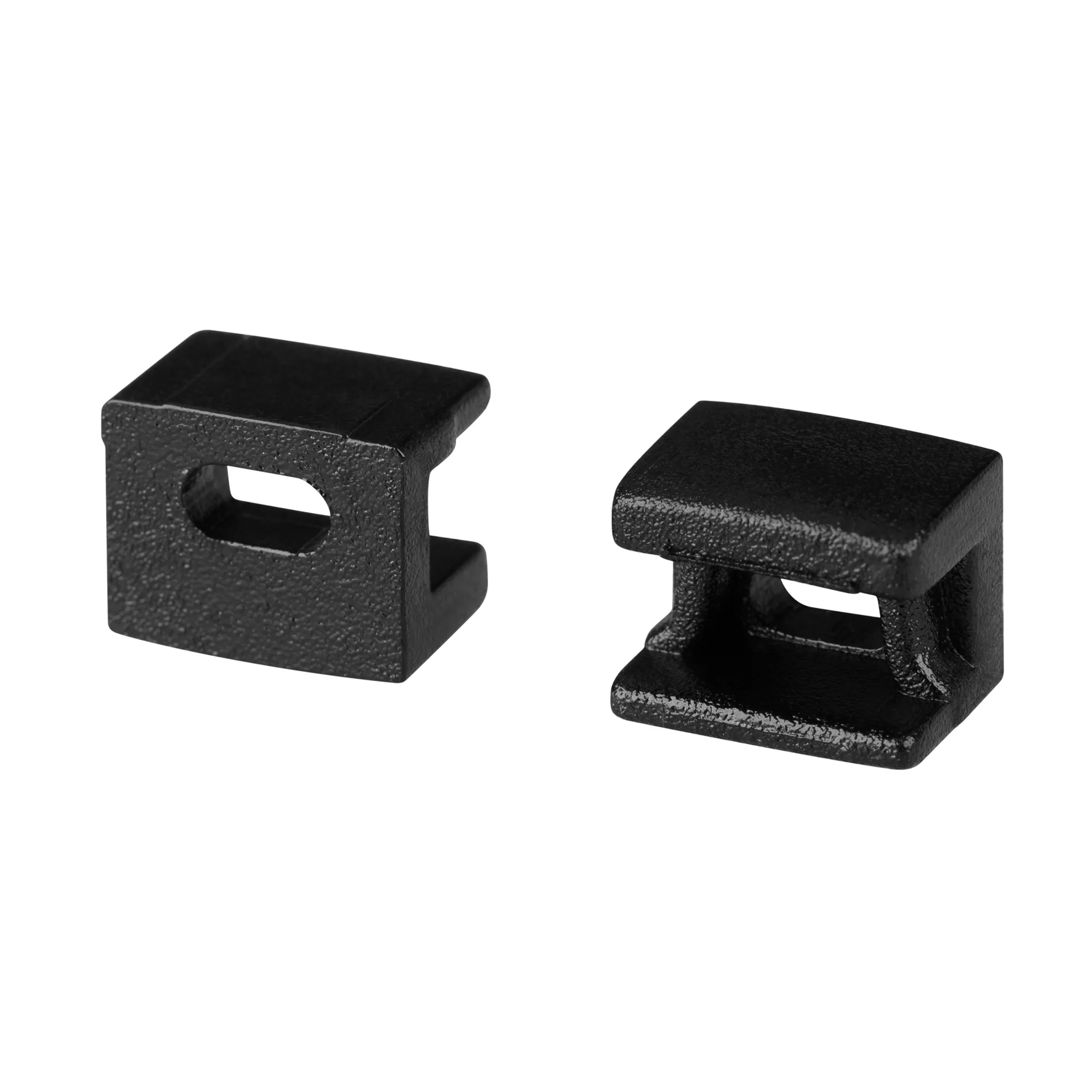 Заглушка PLINTUS-FANTOM-BENT BLACK с отверстием (Arlight, Пластик) - изображение товара