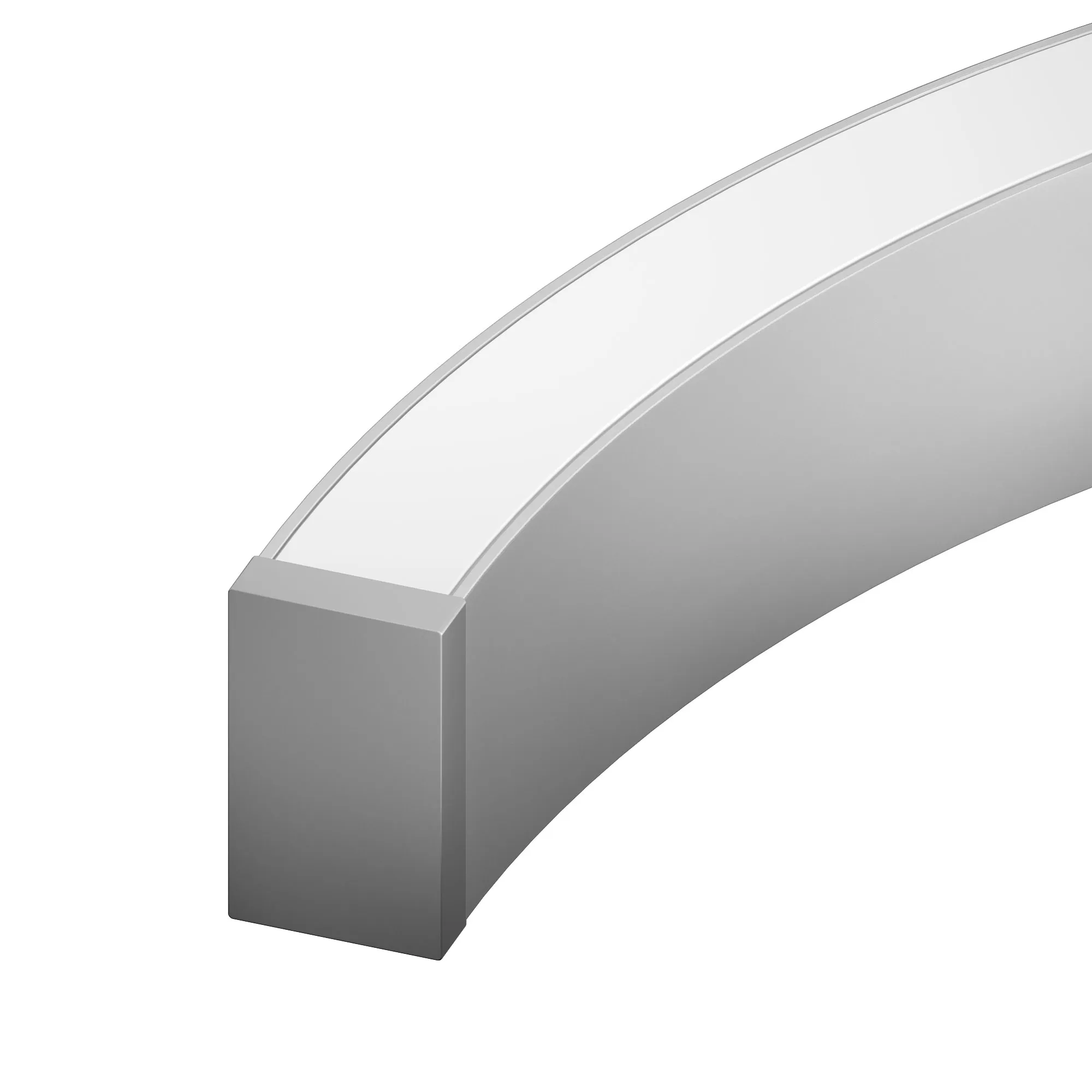 Профиль LINE-3560-BENT-SIDE-2000 ANOD (Arlight, Алюминий) - изображение товара