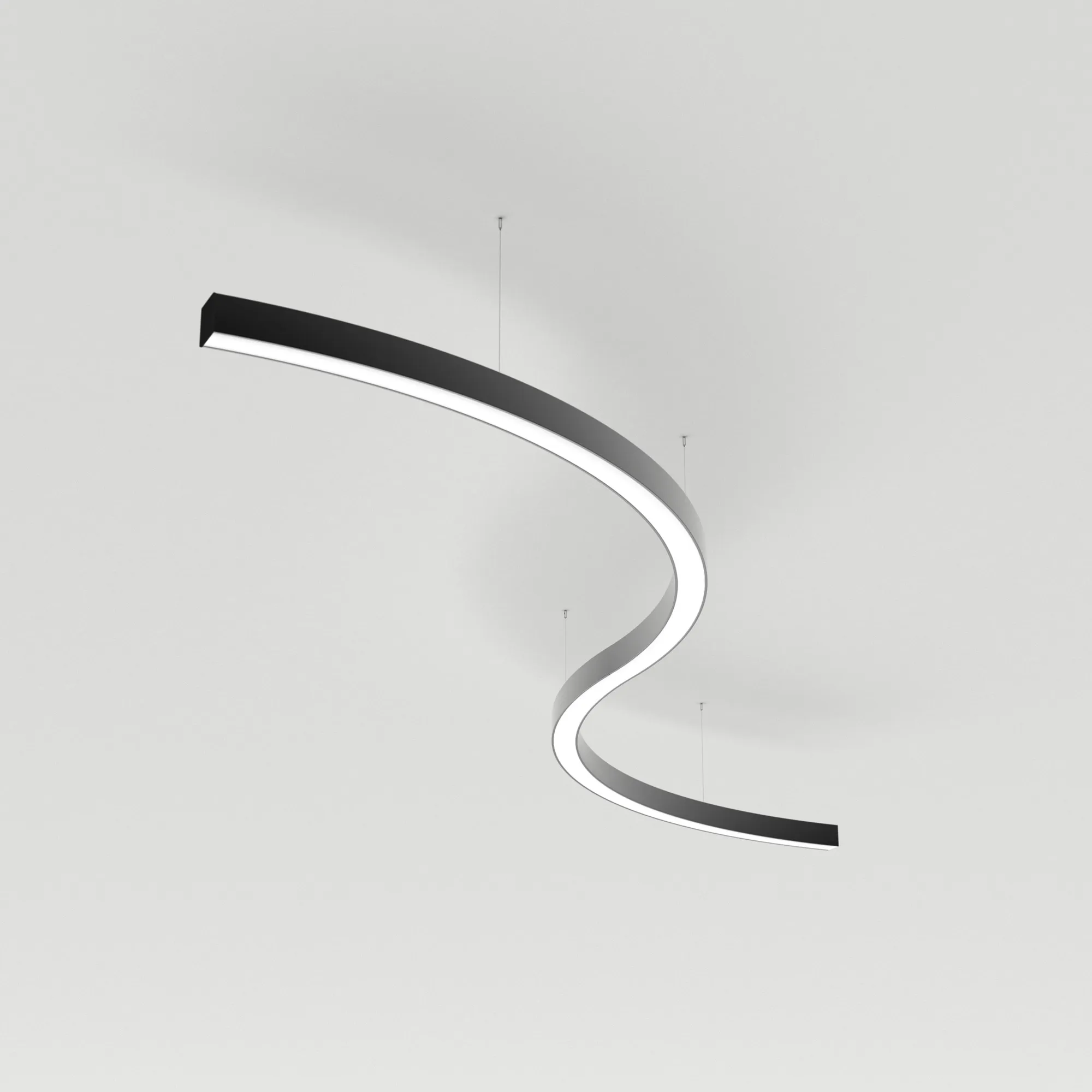 Светильник SP-LINE-HANG ARC-S3535-D1500-124W Day4000 (BLACK, 230V) (Arlight, Металл) - изображение товара