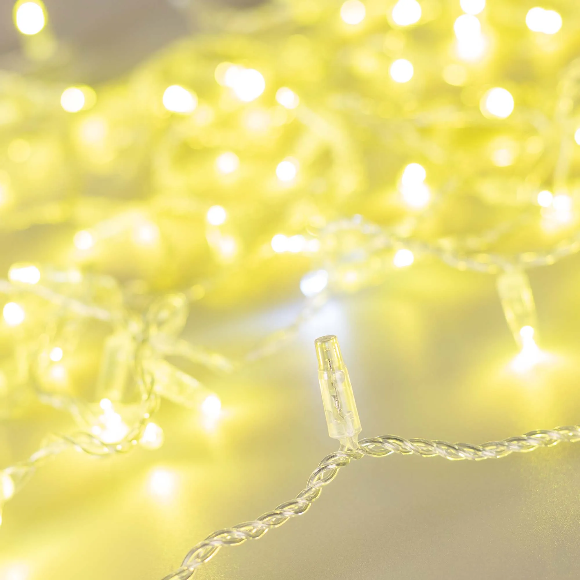 Светодиодная гирлянда ARD-STRING-CLASSIC-10000-CLEAR-100LED-FLASH Gold (230V, 7W) (Ardecoled, IP65) - изображение товара